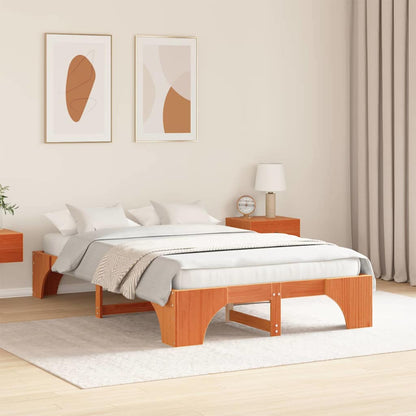 Struttura del letto Marrone cerato 120 x 190 cm Pino massello | homemem39