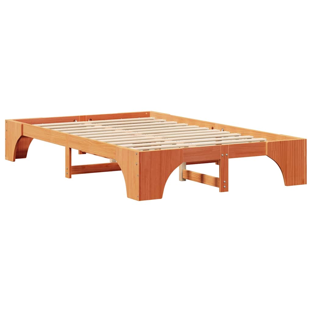 Struttura del letto Marrone cerato 120 x 190 cm Pino massello | homemem39