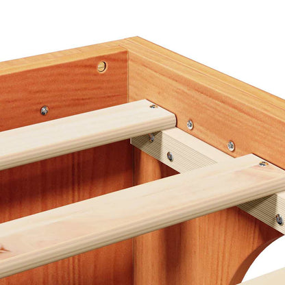 Struttura del letto Marrone cerato 100 x 200 cm Pino massello