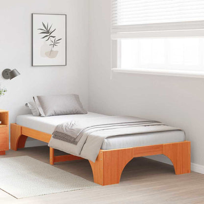 Struttura del letto Marrone cerato 90 x 200 cm Pino massello | homemem39