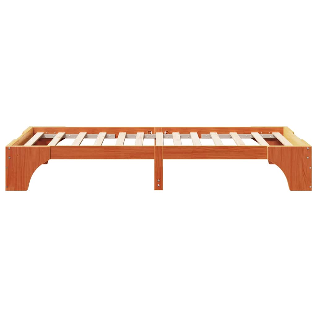 Struttura del letto Marrone cerato 90 x 200 cm Pino massello | homemem39