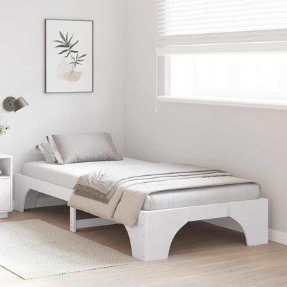 Struttura del letto Bianco 80 x 200 cm Pino massello | homemem39
