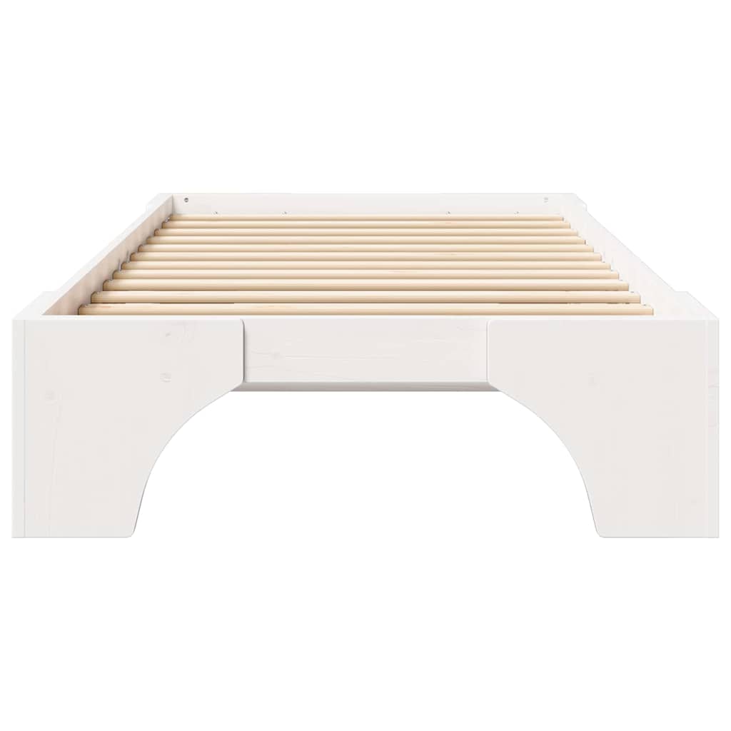 Struttura del letto Bianco 80 x 200 cm Pino massello | homemem39