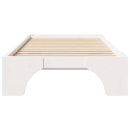 Struttura del letto Bianco 90 x 190 cm Pino massello | homemem39