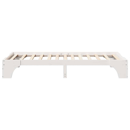Struttura del letto Bianco 90 x 190 cm Pino massello | homemem39