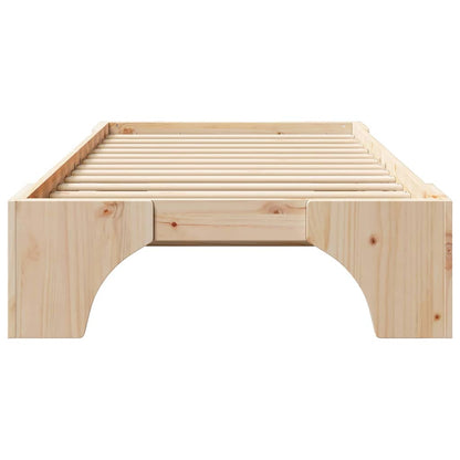 Struttura del letto Pino massello 197 x 82 x 30 cm
