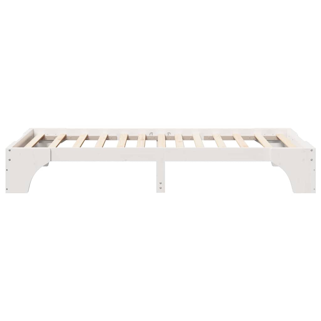 Struttura del letto Bianco 75 x 190 cm Pino massello | homemem39