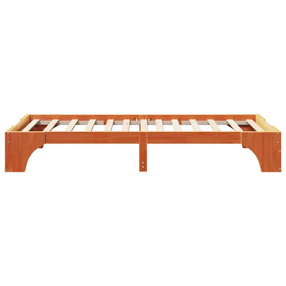 Struttura del letto Marrone cerato 75 x 190 cm Pino massello | homemem39