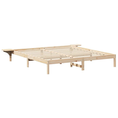 Struttura del letto Naturale 200 x 200 cm Pino massello | homemem39