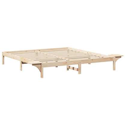 Struttura del letto Naturale 200 x 200 cm Pino massello | homemem39