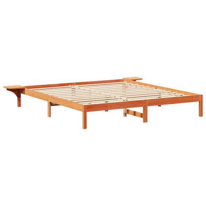 Struttura del letto Marrone cerato 200 x 200 cm Pino massello | homemem39