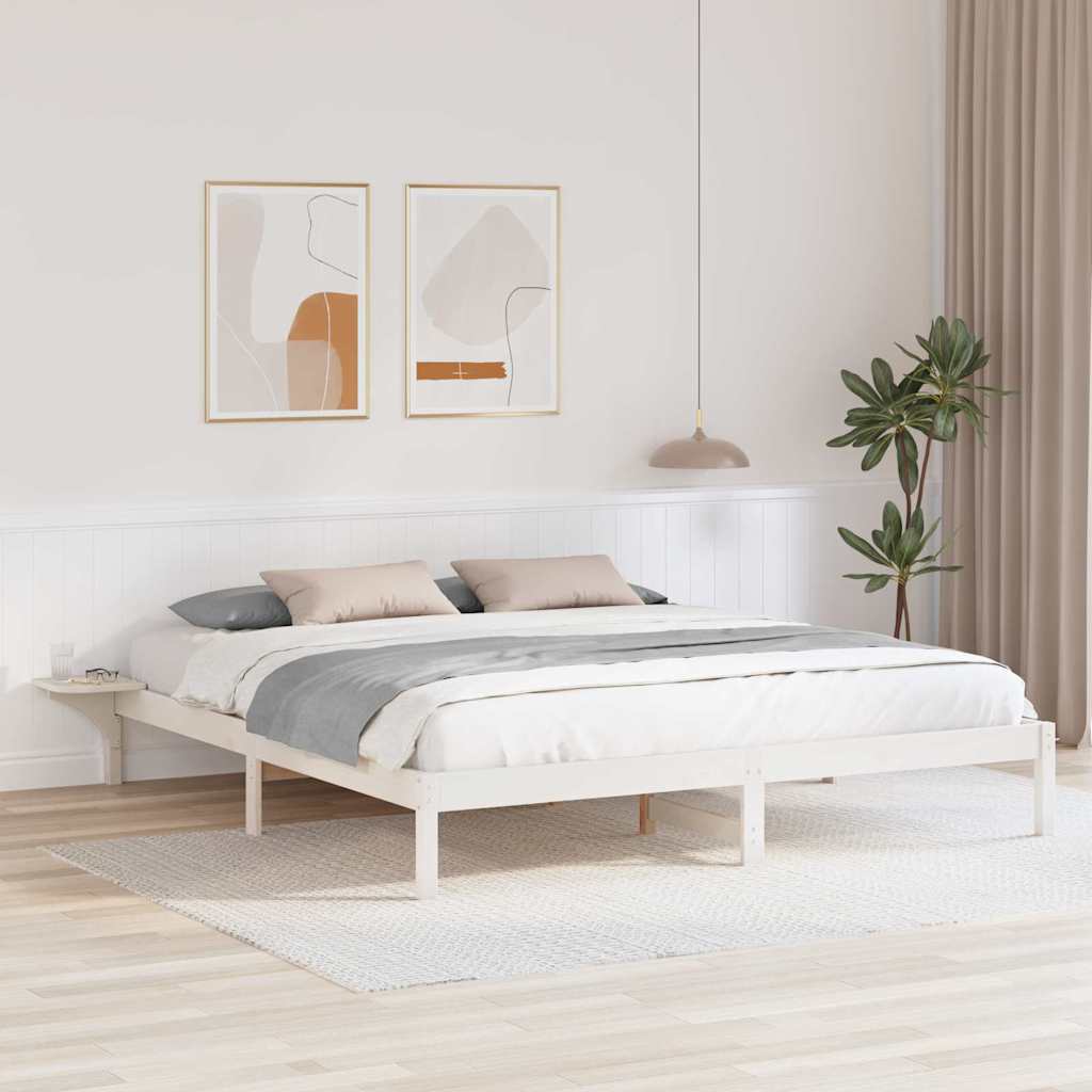 Struttura del letto Bianco 180 x 200 cm Pino massello | homemem39