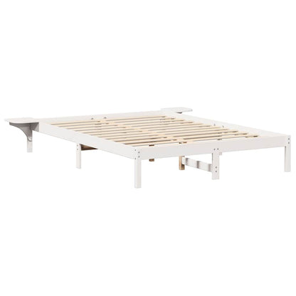 Struttura del letto Bianco 160 x 200 cm Pino massello | homemem39