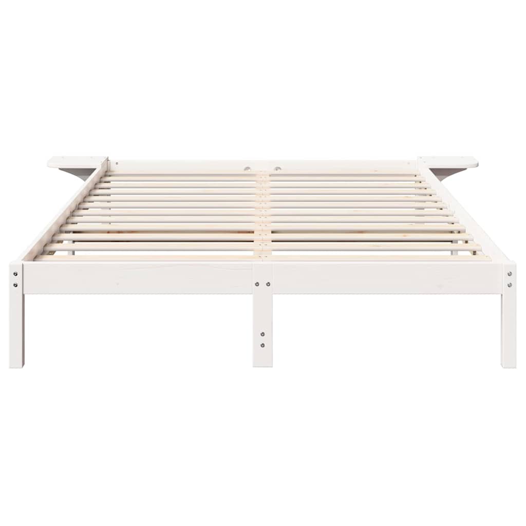 Struttura del letto Bianco 160 x 200 cm Pino massello | homemem39