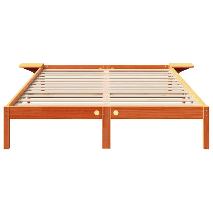Struttura del letto Marrone cerato 160 x 200 cm Pino massello | homemem39