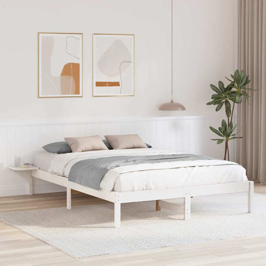 Struttura del letto Bianco 150 x 200 cm Pino massello | homemem39