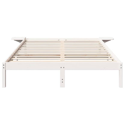Struttura del letto Bianco 150 x 200 cm Pino massello | homemem39