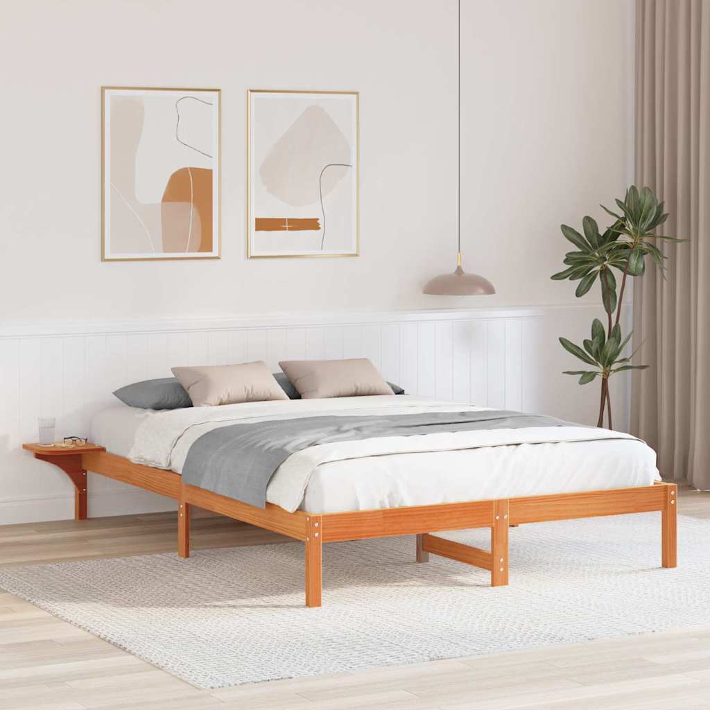 Struttura del letto Marrone cerato 150 x 200 cm Pino massello | homemem39