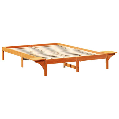 Struttura del letto Marrone cerato 150 x 200 cm Pino massello | homemem39