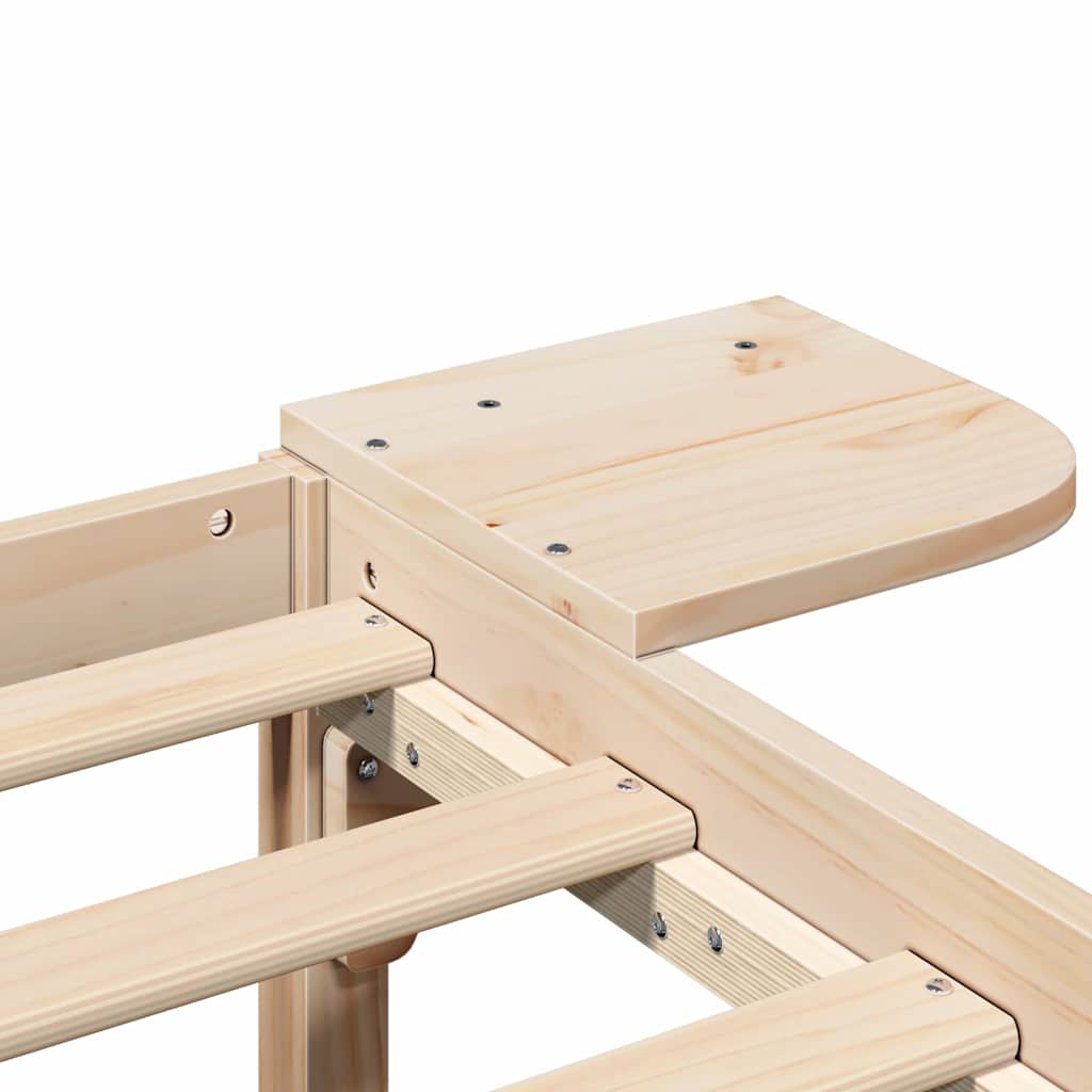 Struttura del letto Naturale 100 x 200 cm Pino massello