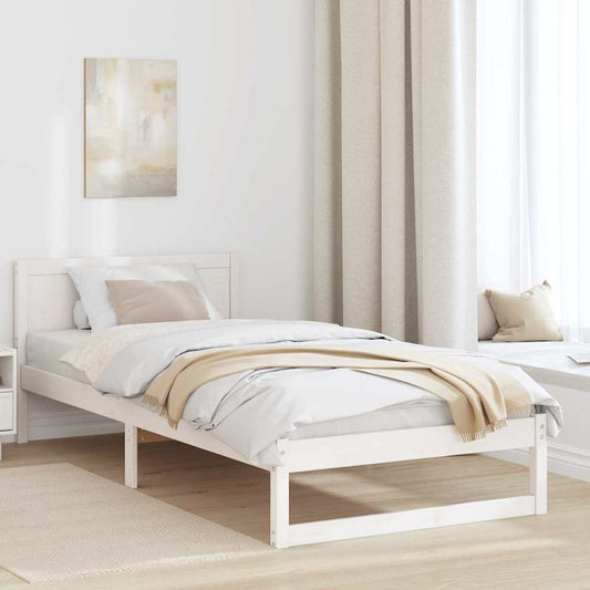 Struttura del letto Bianco 80 x 200 cm Legno massello di pino