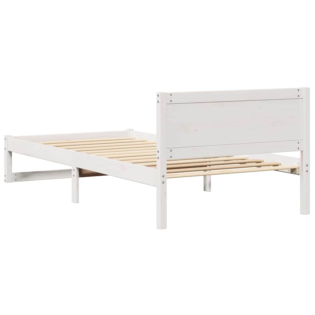 Struttura del letto Bianco 80 x 200 cm Legno massello di pino