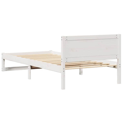 Struttura del letto Bianco 80 x 200 cm Legno massello di pino