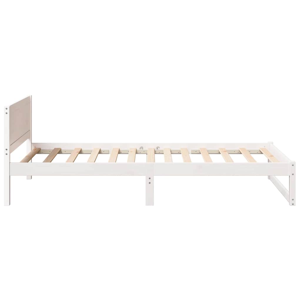 Struttura del letto Bianco 80 x 200 cm Legno massello di pino