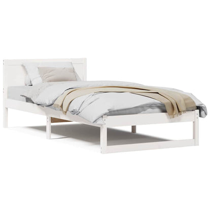 Struttura del letto Bianco 80 x 200 cm Legno massello di pino
