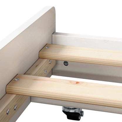 Struttura del letto Bianco 90 x 200 cm Legno massello di pino
