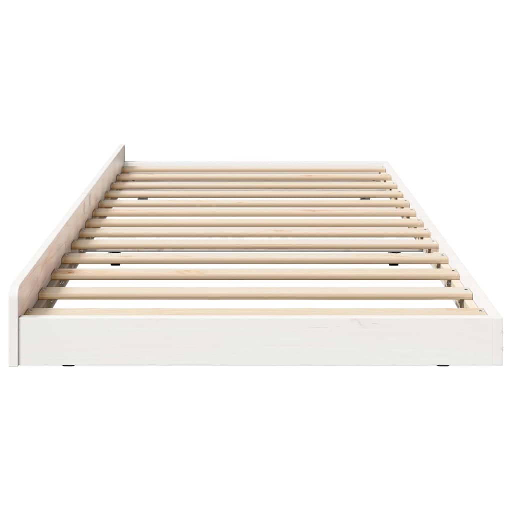 Struttura del letto Bianco 90 x 200 cm Legno massello di pino