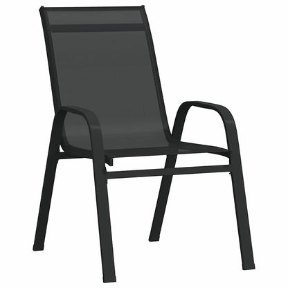 Set da Pranzo per Giardino 7 pz Nero | homemem39