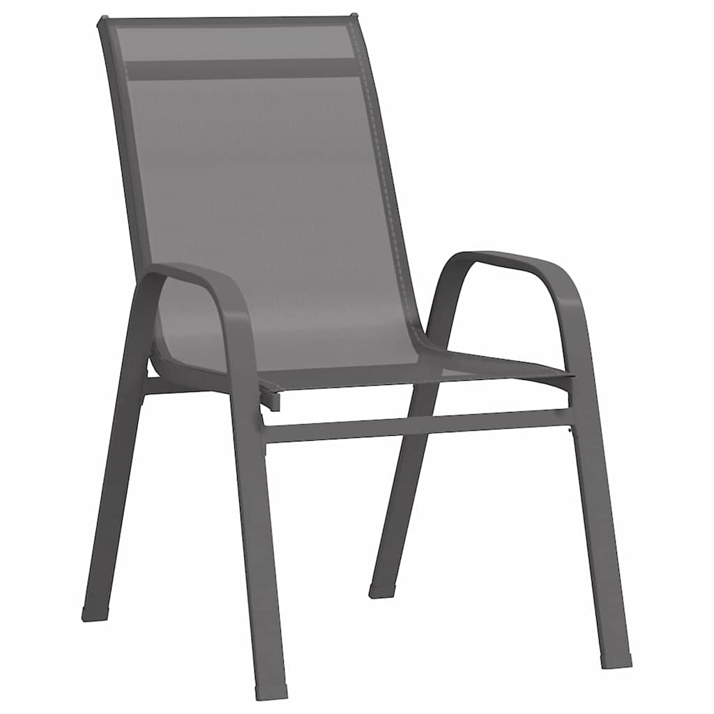 Set da Pranzo per Giardino 3 pcs Grigio e Nero | homemem39
