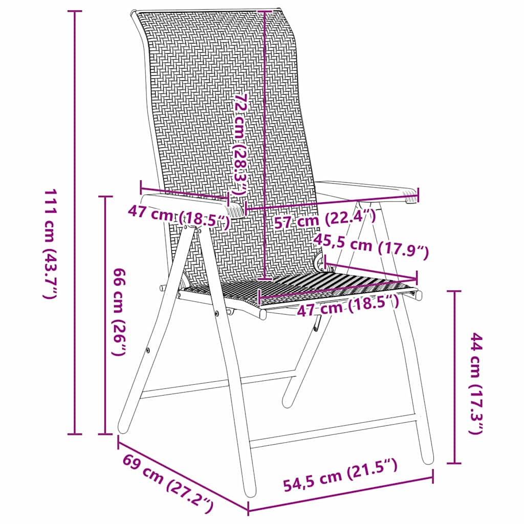 Set da Pranzo per Giardino 7 pcs Grigio Poly Rattan - homemem39