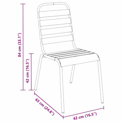 Set da Pranzo per Giardino 3 pcs Antracite | homemem39