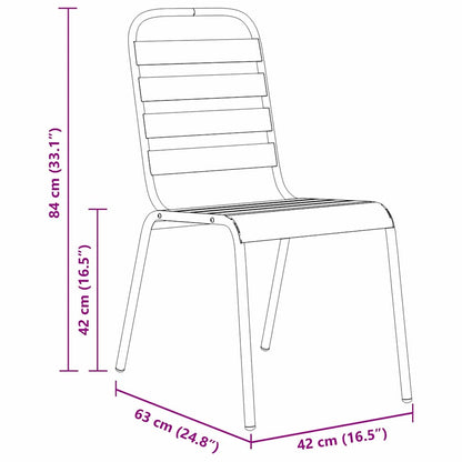 Set da Pranzo per Giardino 9 pz Antracite | homemem39