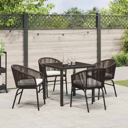 Set da Pranzo per Giardino 5 pcs Marrone | homemem39