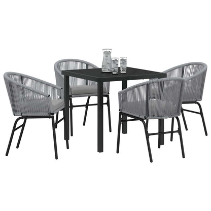 Set da Pranzo per Giardino 5 pcs Antracite | homemem39