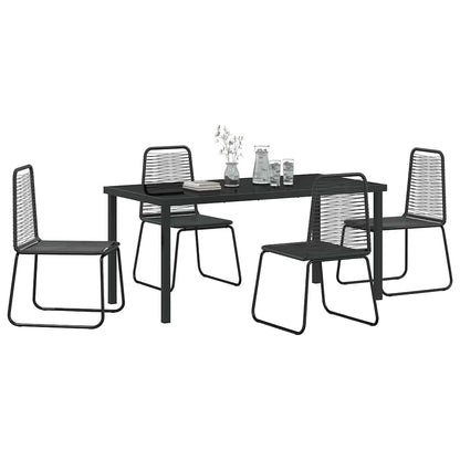 Set da Pranzo per Giardino 5 pcs Nero | homemem39