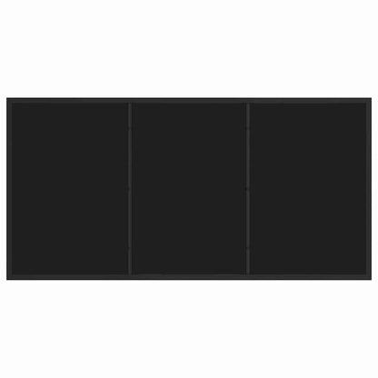 Set da Pranzo per Giardino con cuscino 5 pcs Nero Poly Rattan