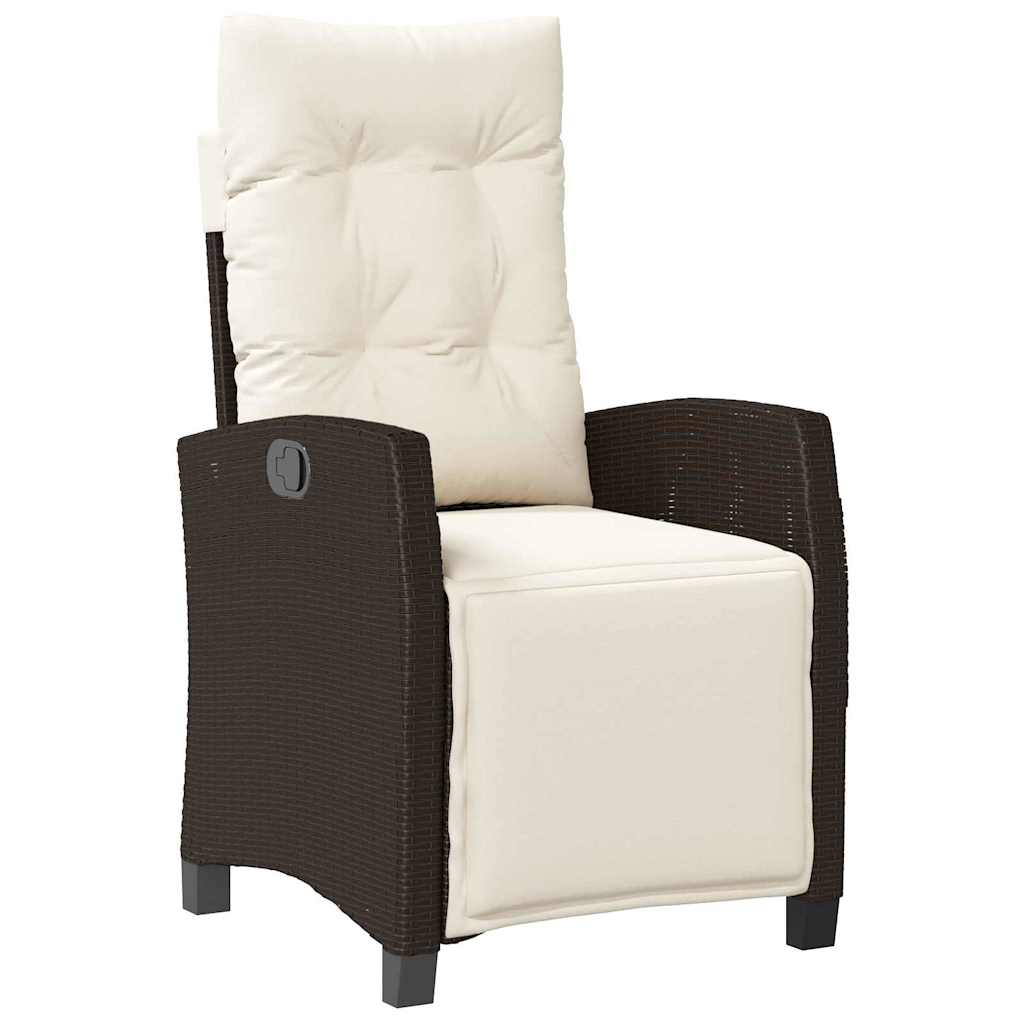 Set da Pranzo per Giardino 5 pcs Marrone polyrattan - homemem39