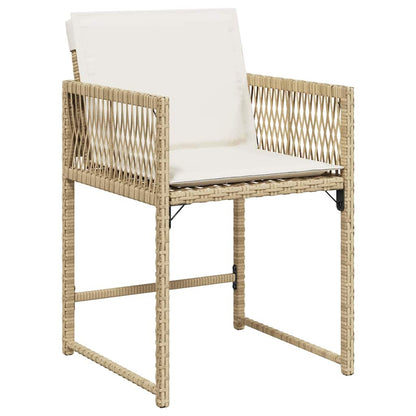 Set da Pranzo per Giardino 5 pcs Beige polyrattan - homemem39