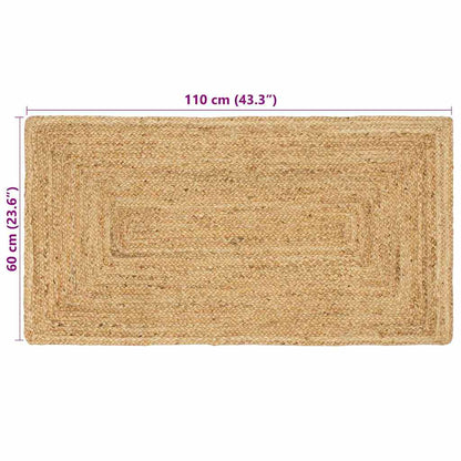 Tappeto da Area Beige 60 x 110 cm Juta - homemem39