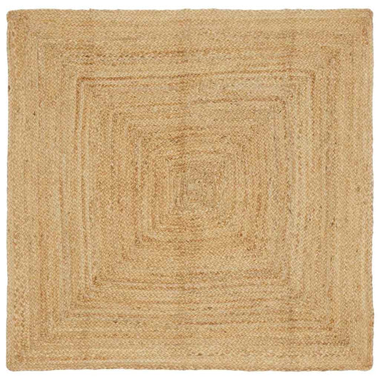 Tappeto da Area Beige 120 x 120 cm Juta - homemem39