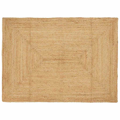 Tappeto da Area Beige 140 x 200 cm Juta - homemem39