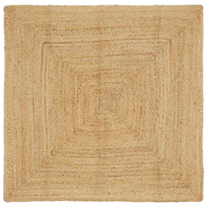 Tappeto da Area Beige 160 x 160 cm Juta - homemem39