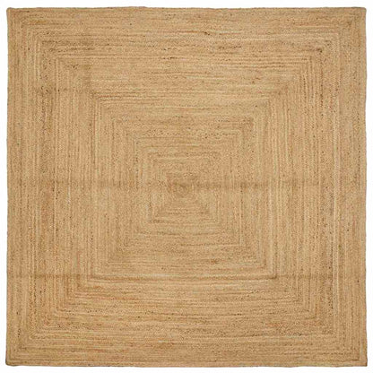 Tappeto da Area Beige 200 x 200 cm Juta - homemem39