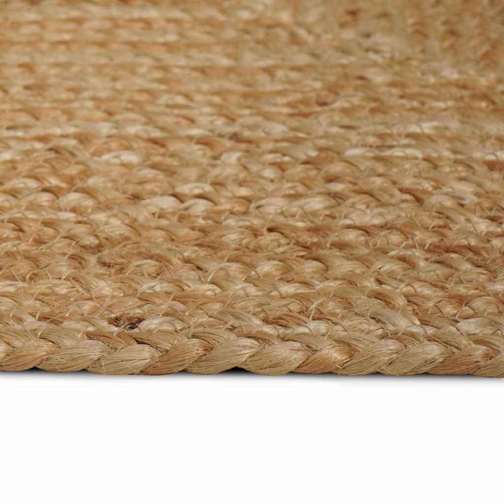 Tappeto da Area Beige 240 x 240 cm Juta - homemem39