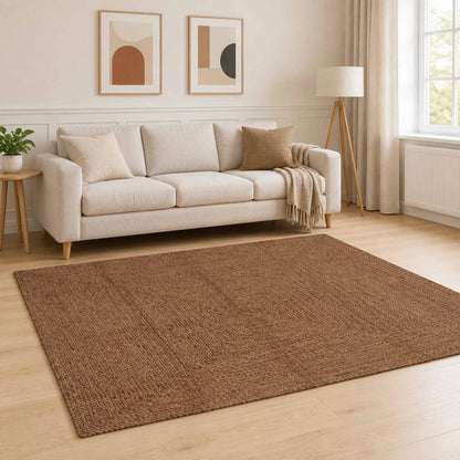 Tappeto da Area Grigio 160 x 230 cm Juta