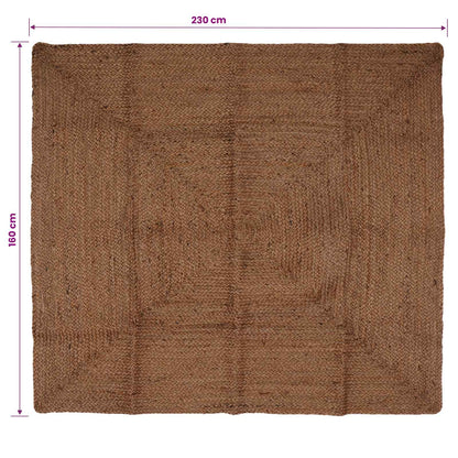 Tappeto da Area Grigio 160 x 230 cm Juta